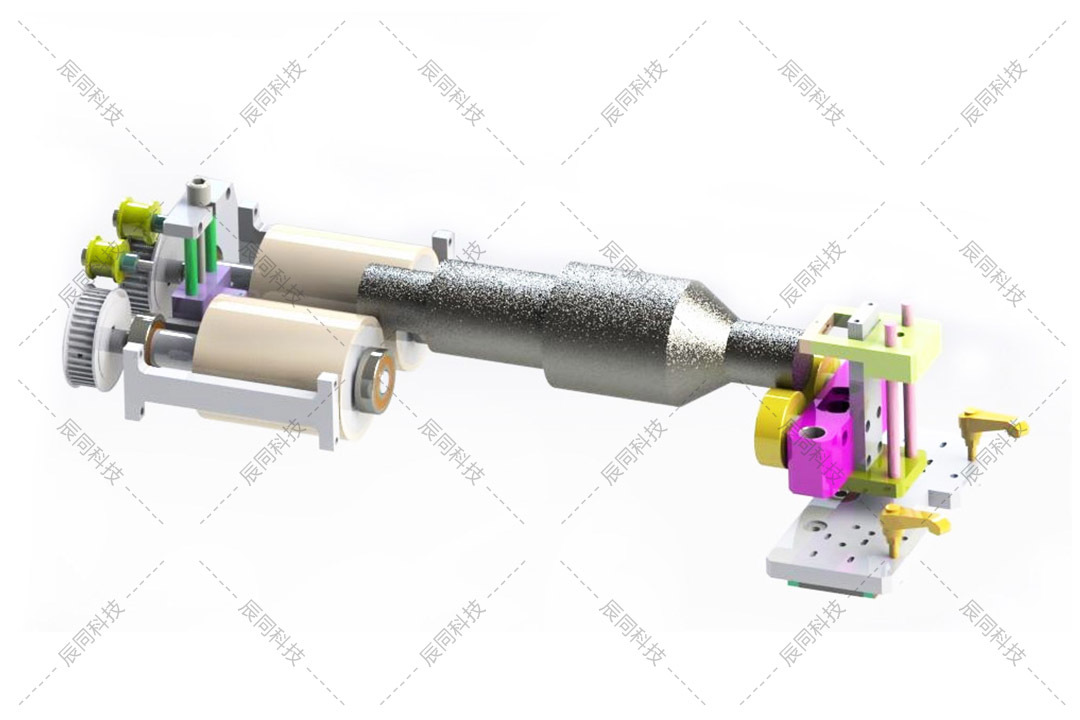 Shaft ultrasonic flaw detection